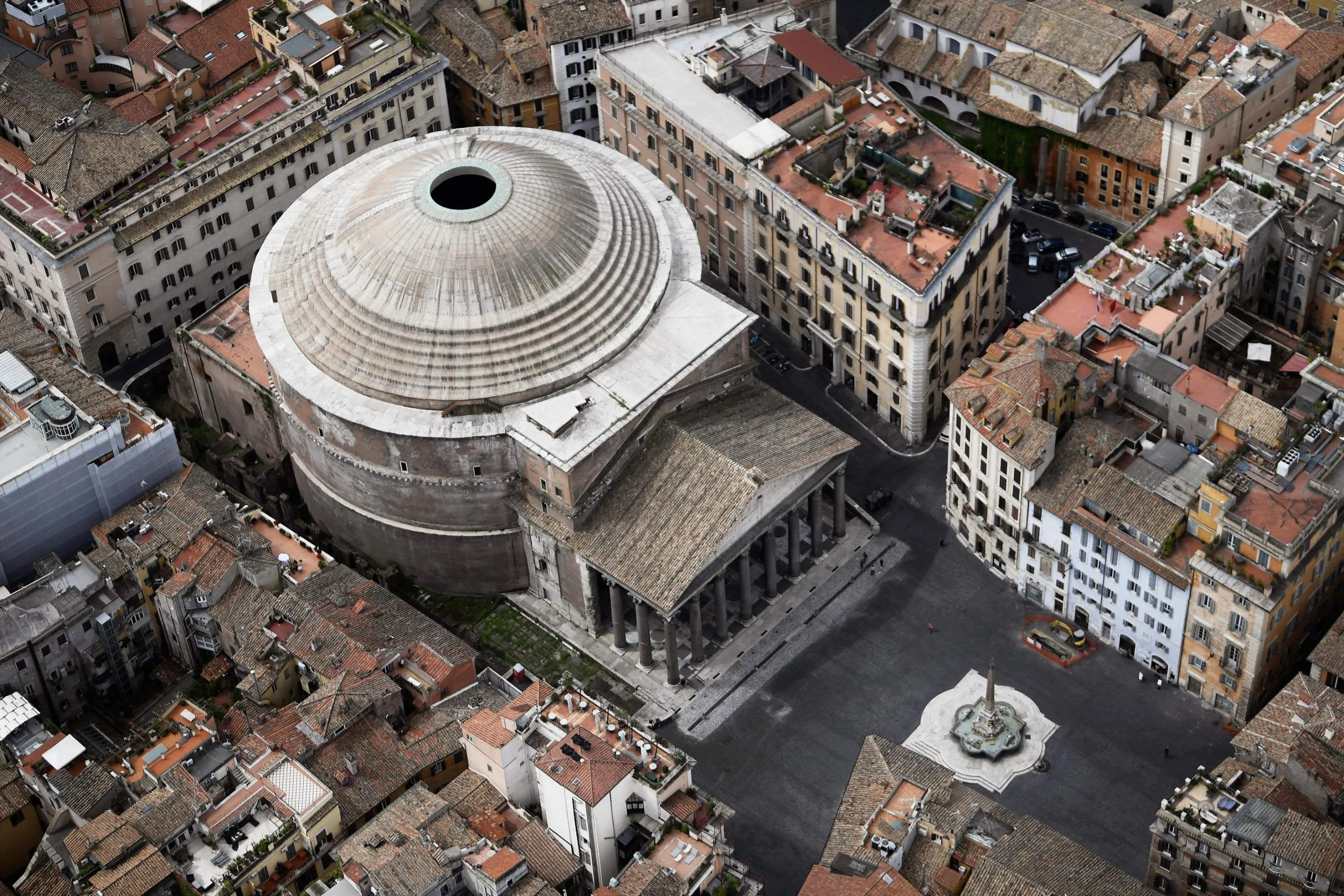 Pantheon Rome Exterior at Night